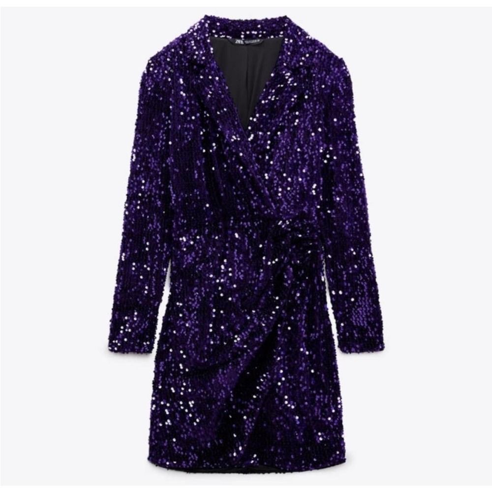 ZARA SEQUIN BLAZER DRESS 043/022 - Picture 9 of 14